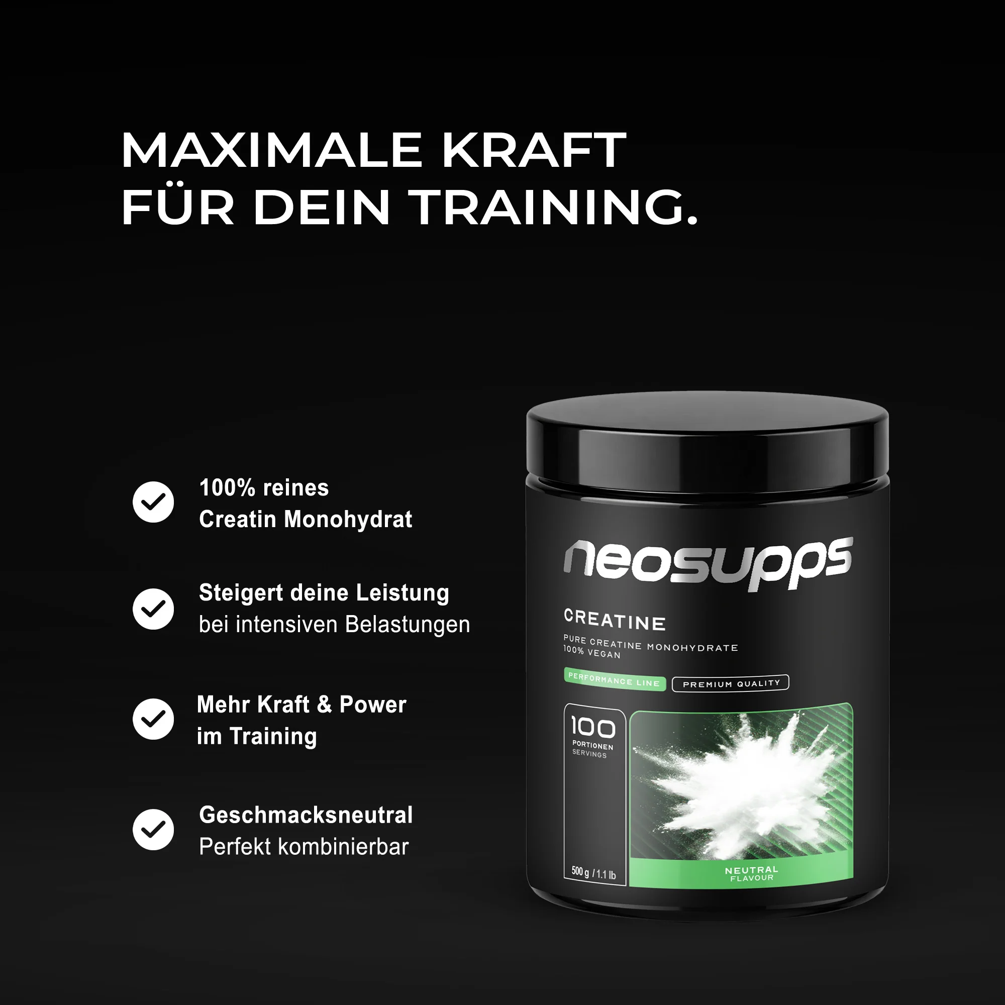 Creatine Monohydrate 500g - Image 2