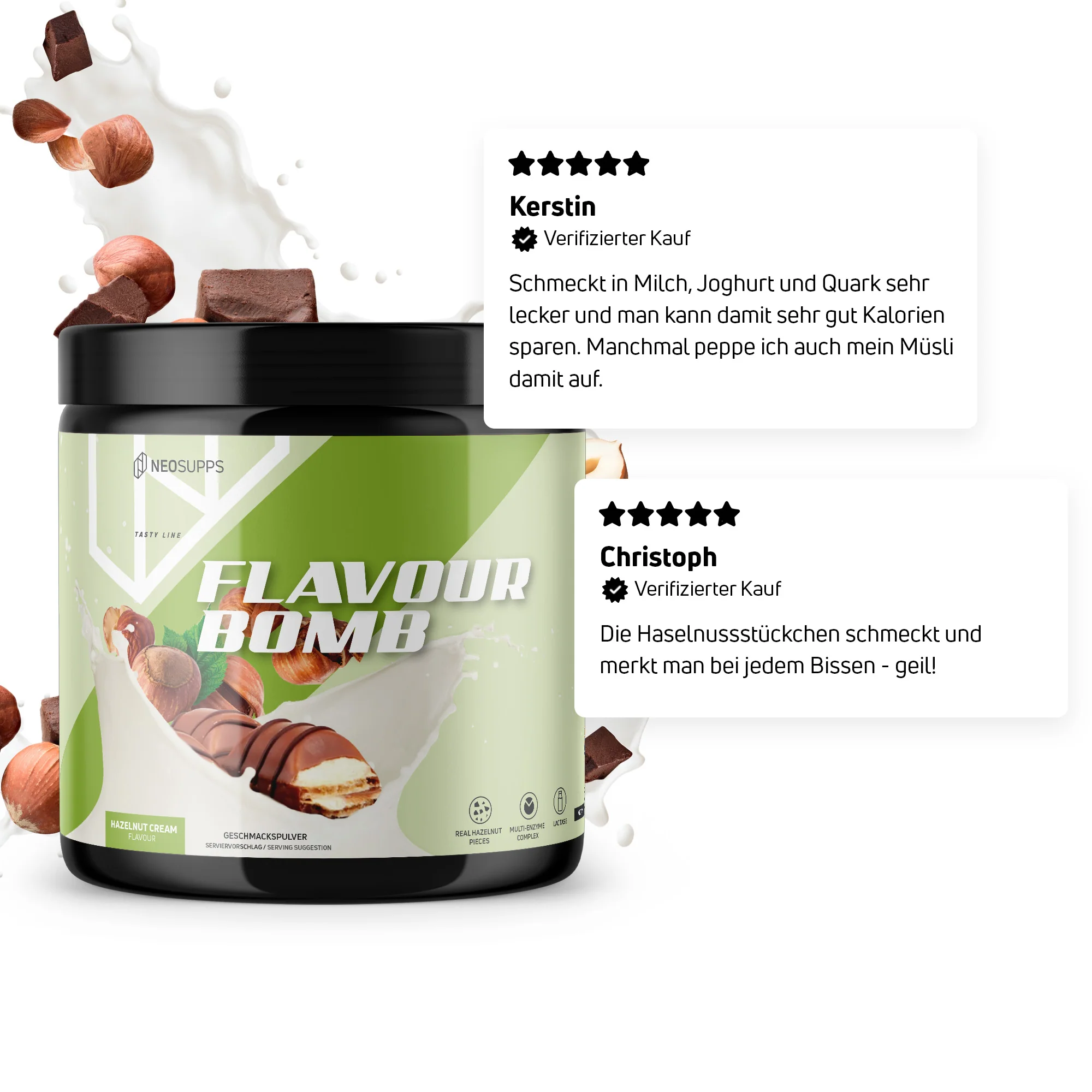 Flavour Bomb - Hazelnut Cream, 250g - Image 3