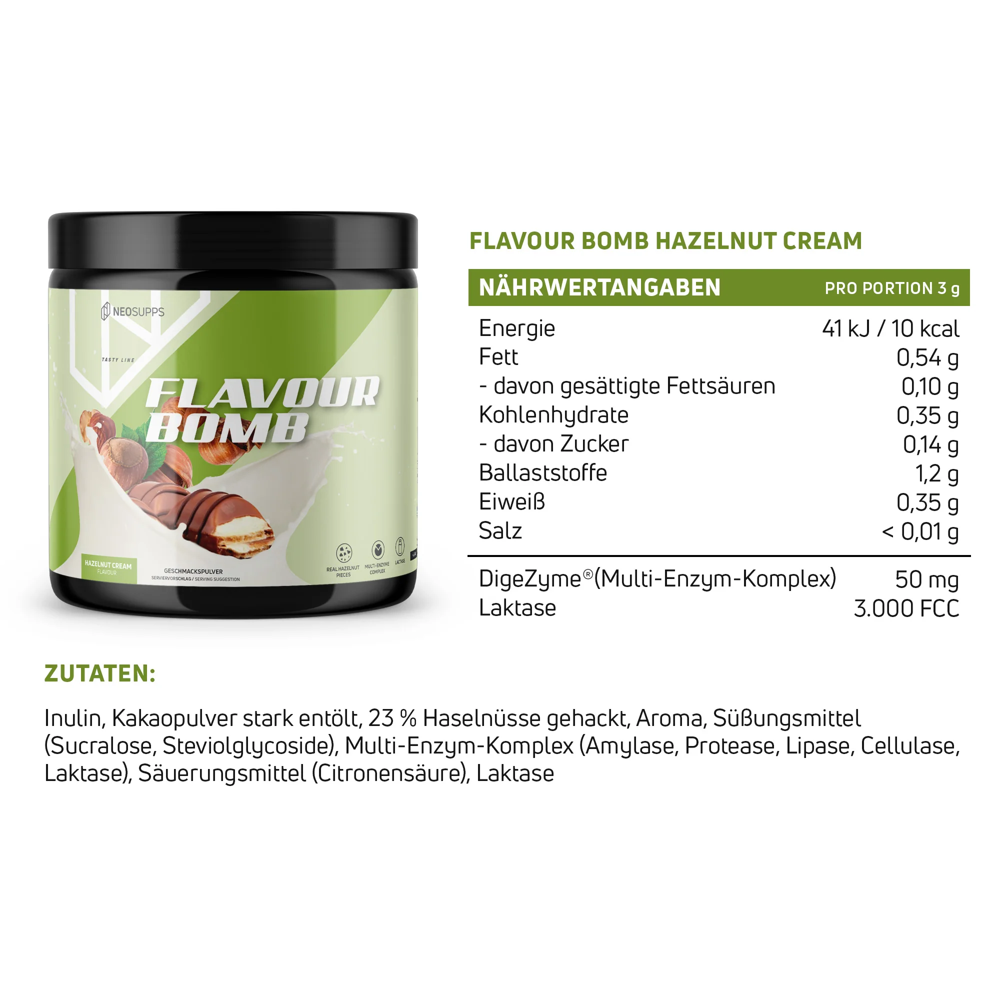 Flavour Bomb - Hazelnut Cream, 250g - Image 4