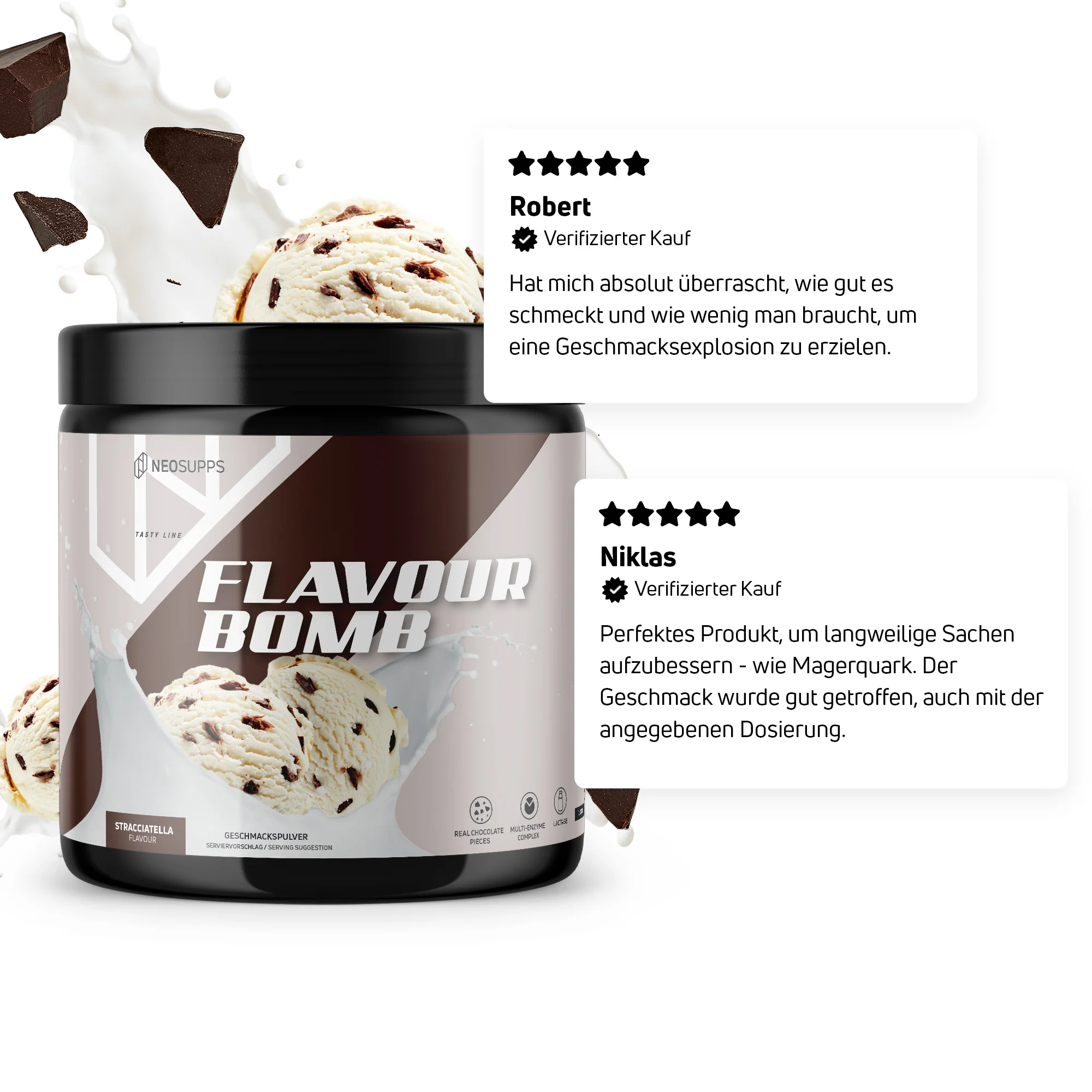 Flavour Bomb - Stracciatella, 250g - Image 3