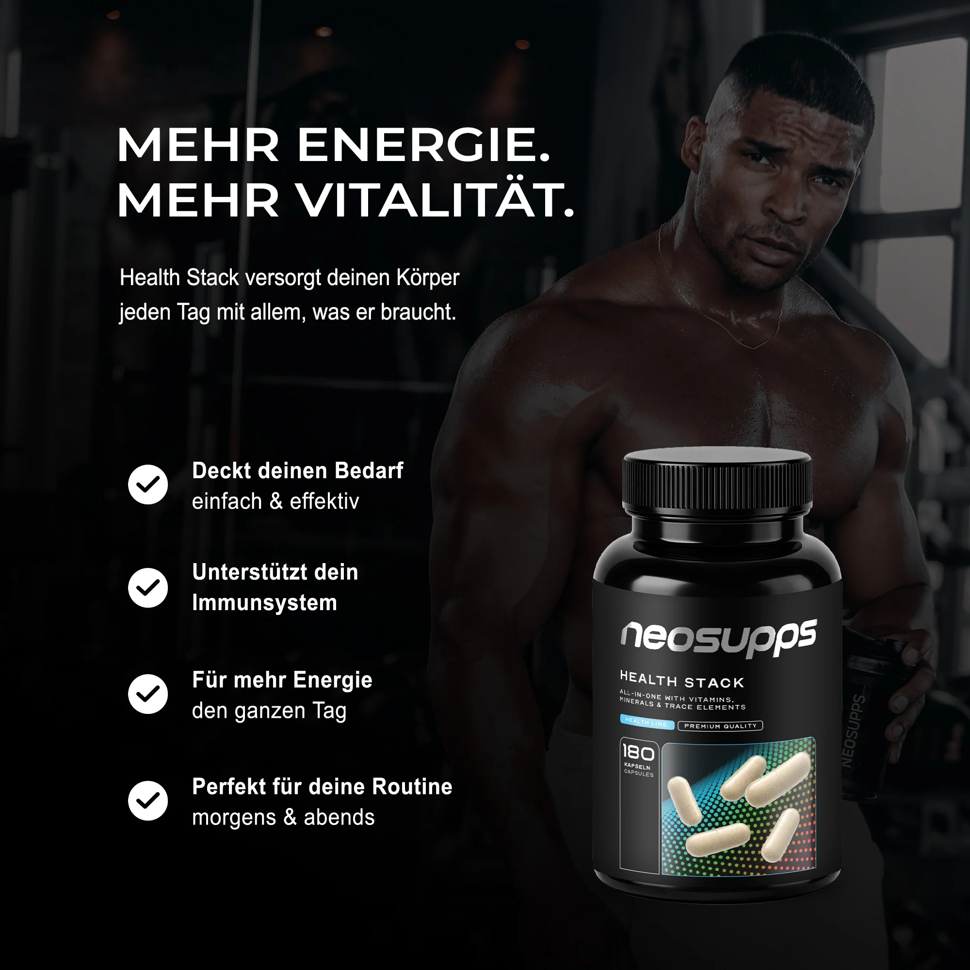 Health Stack - 180 Kapseln - Image 3