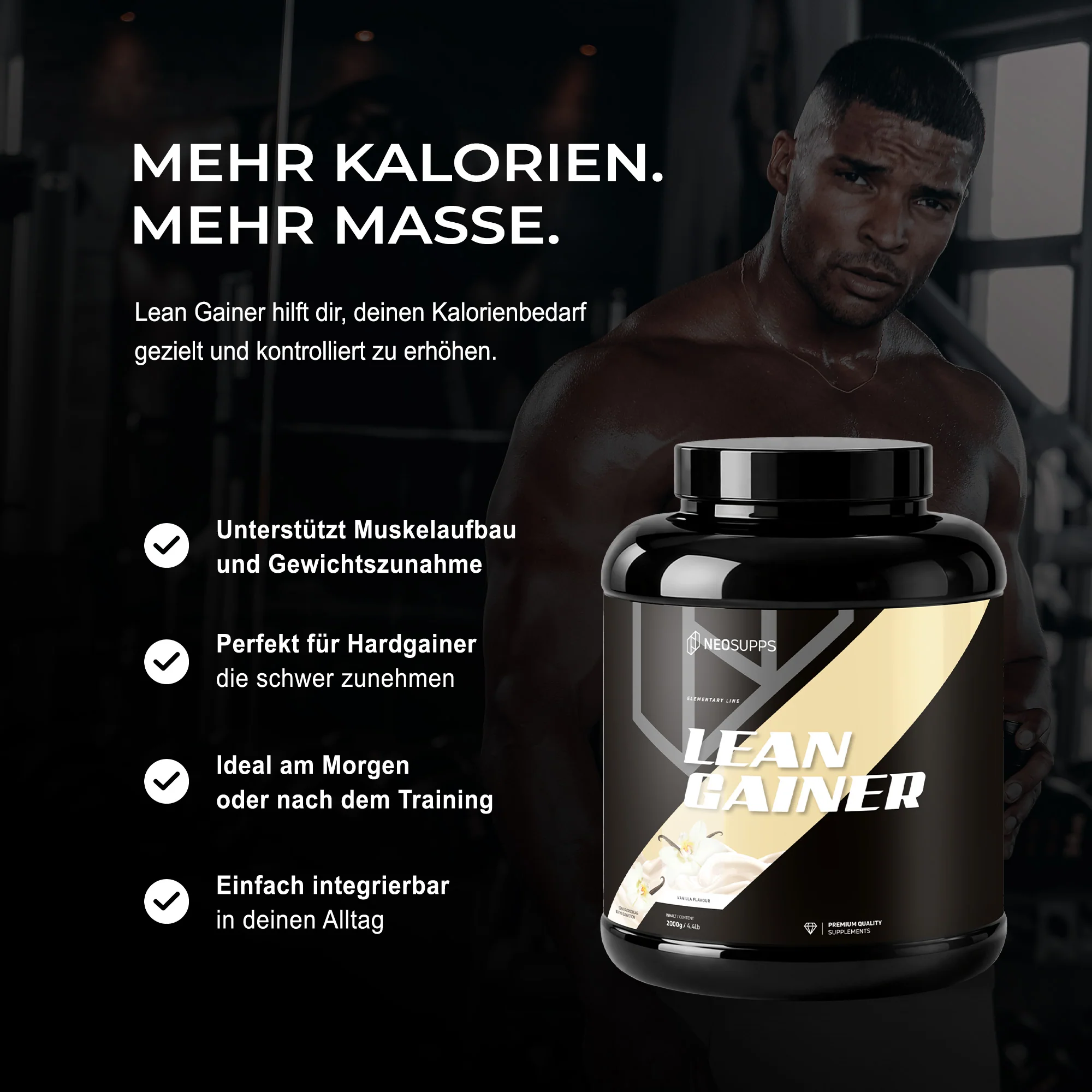 Lean Gainer - Vanilla, 2000g - Image 3