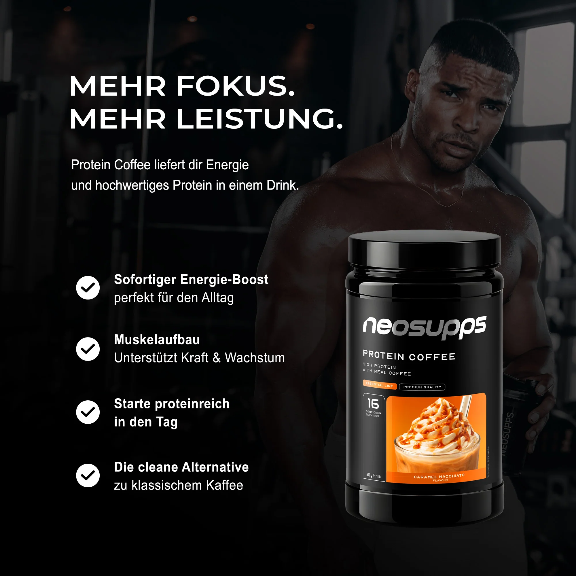 Protein Coffee - Caramel Macchiato, 500g - Image 3