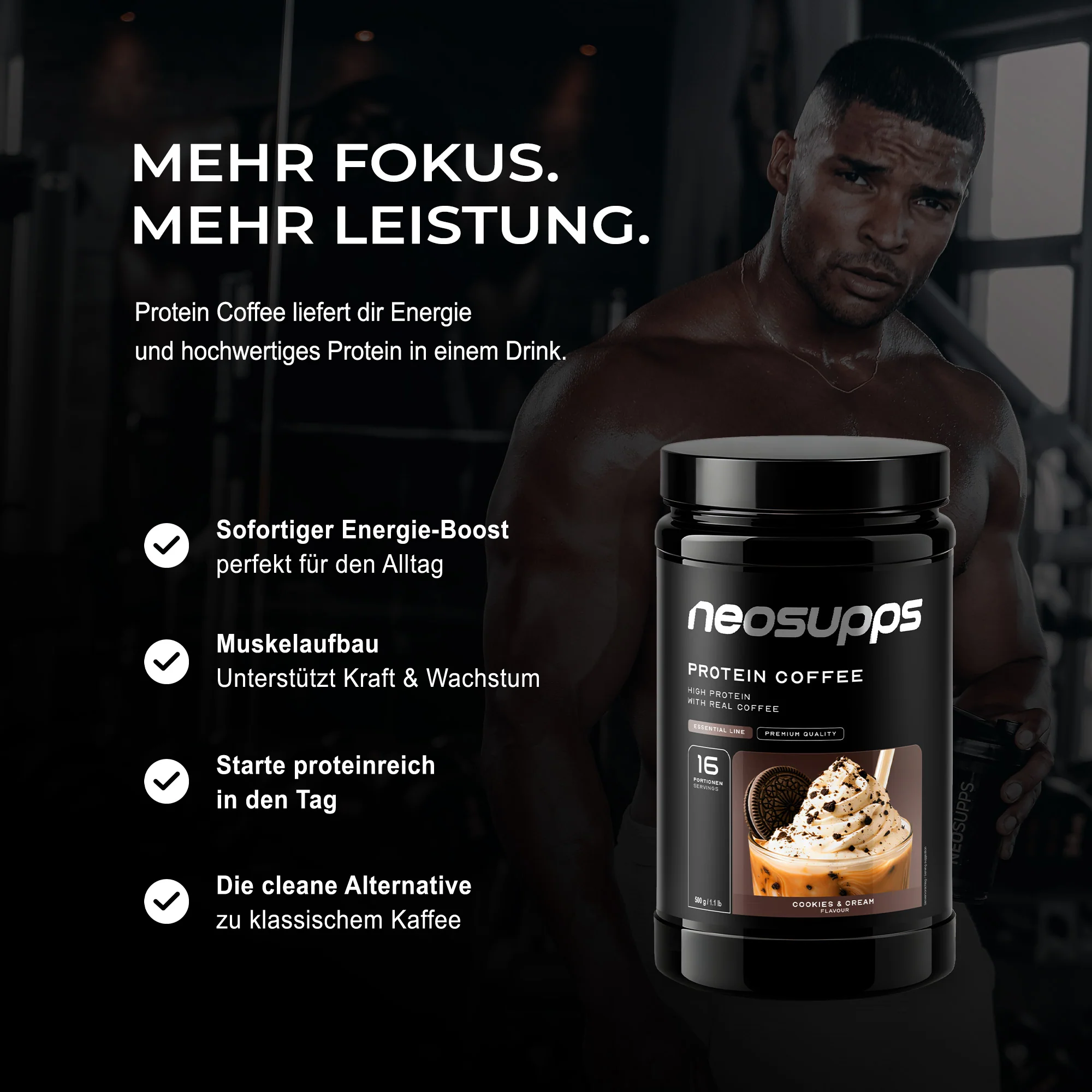 Protein Coffee - Cookies & Cream, 500g - Image 3