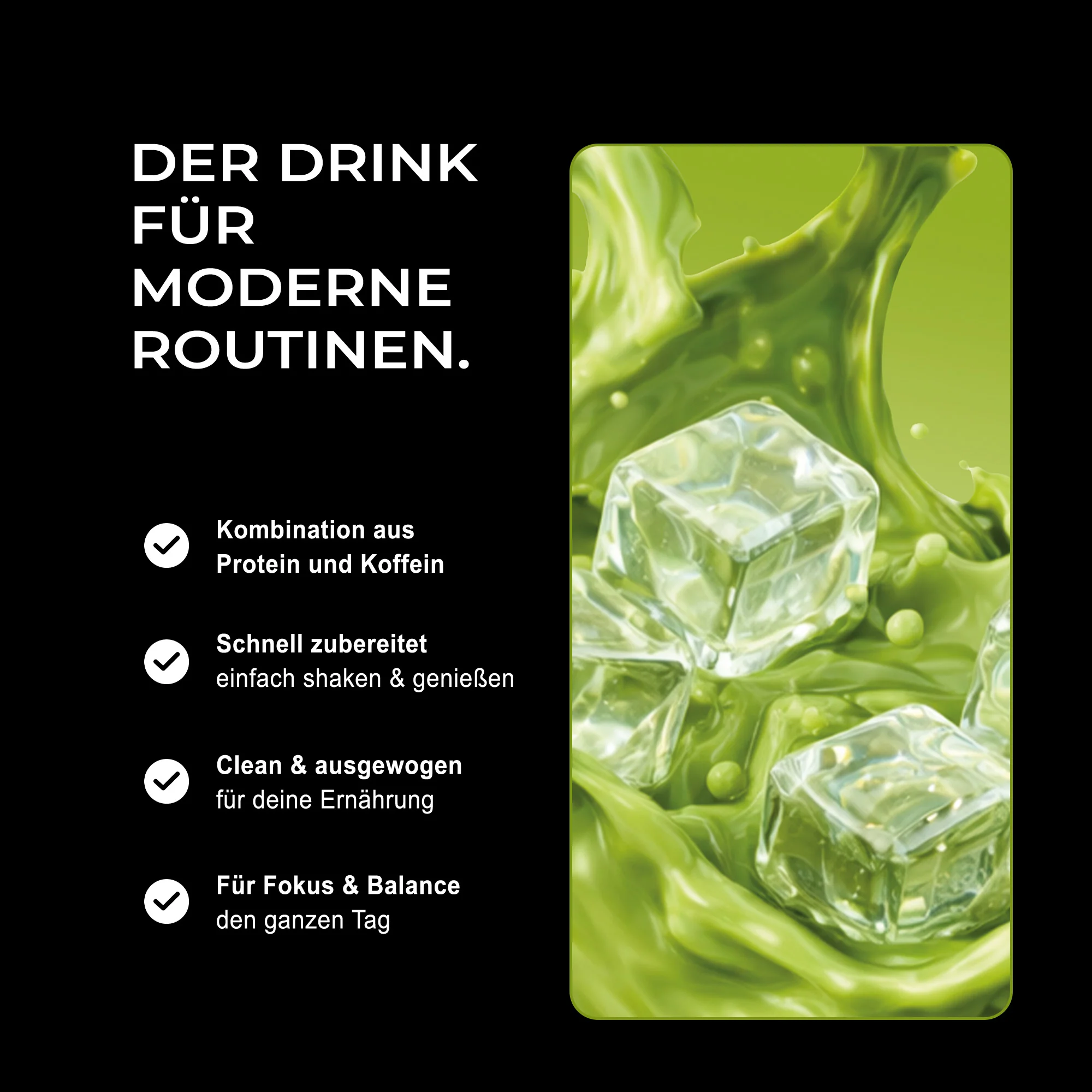 Protein Iced Matcha - Matcha Latte, 500g - Image 2
