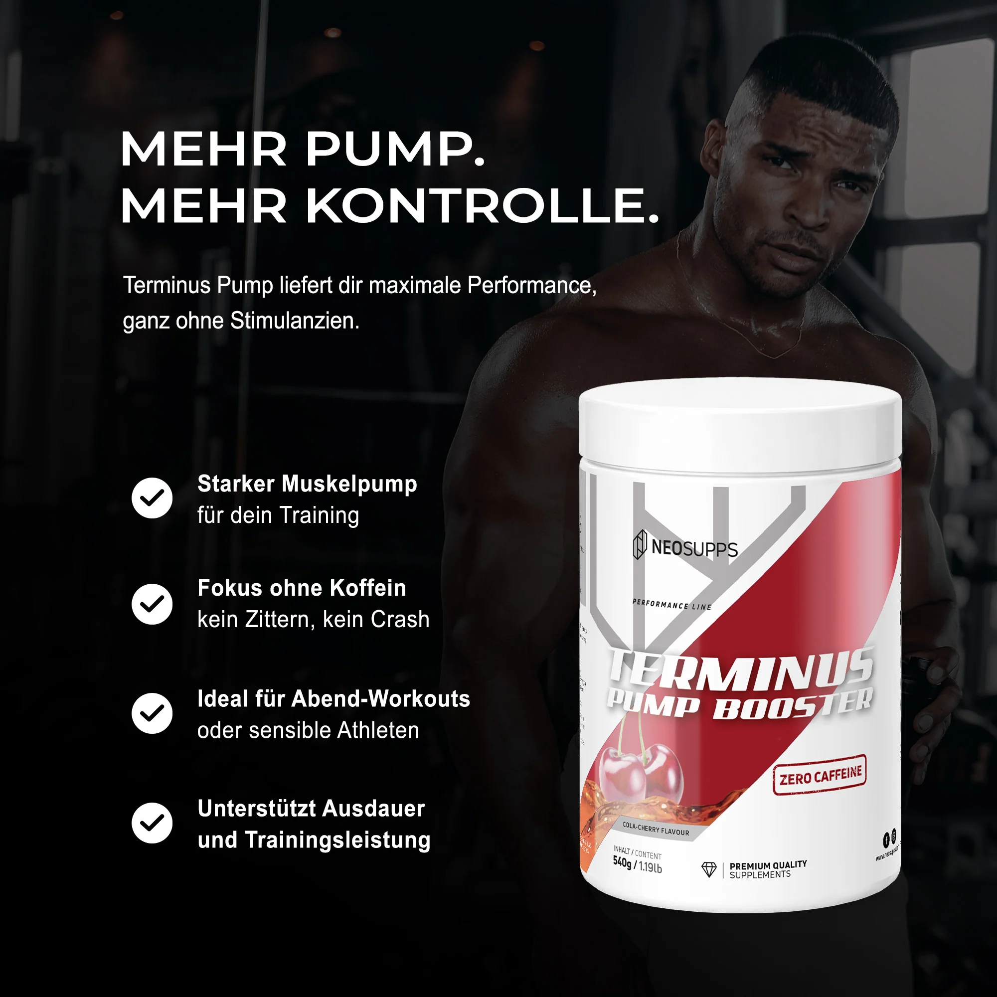 Terminus PUMP - Cola-Cherry, 540g - Image 3