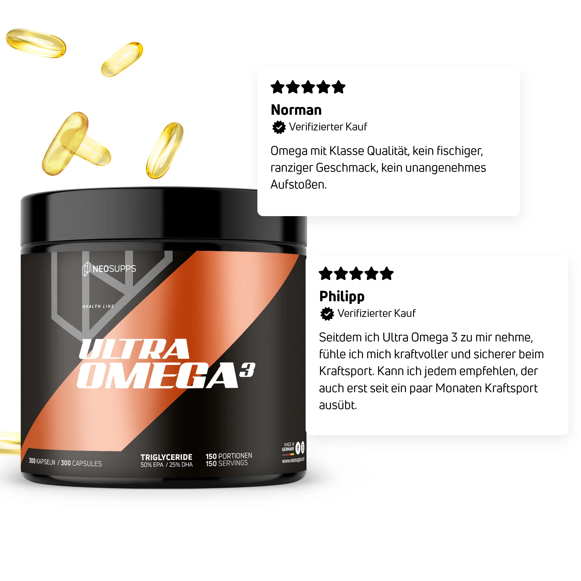 Ultra Omega 3 - 300 Kapseln - Image 3