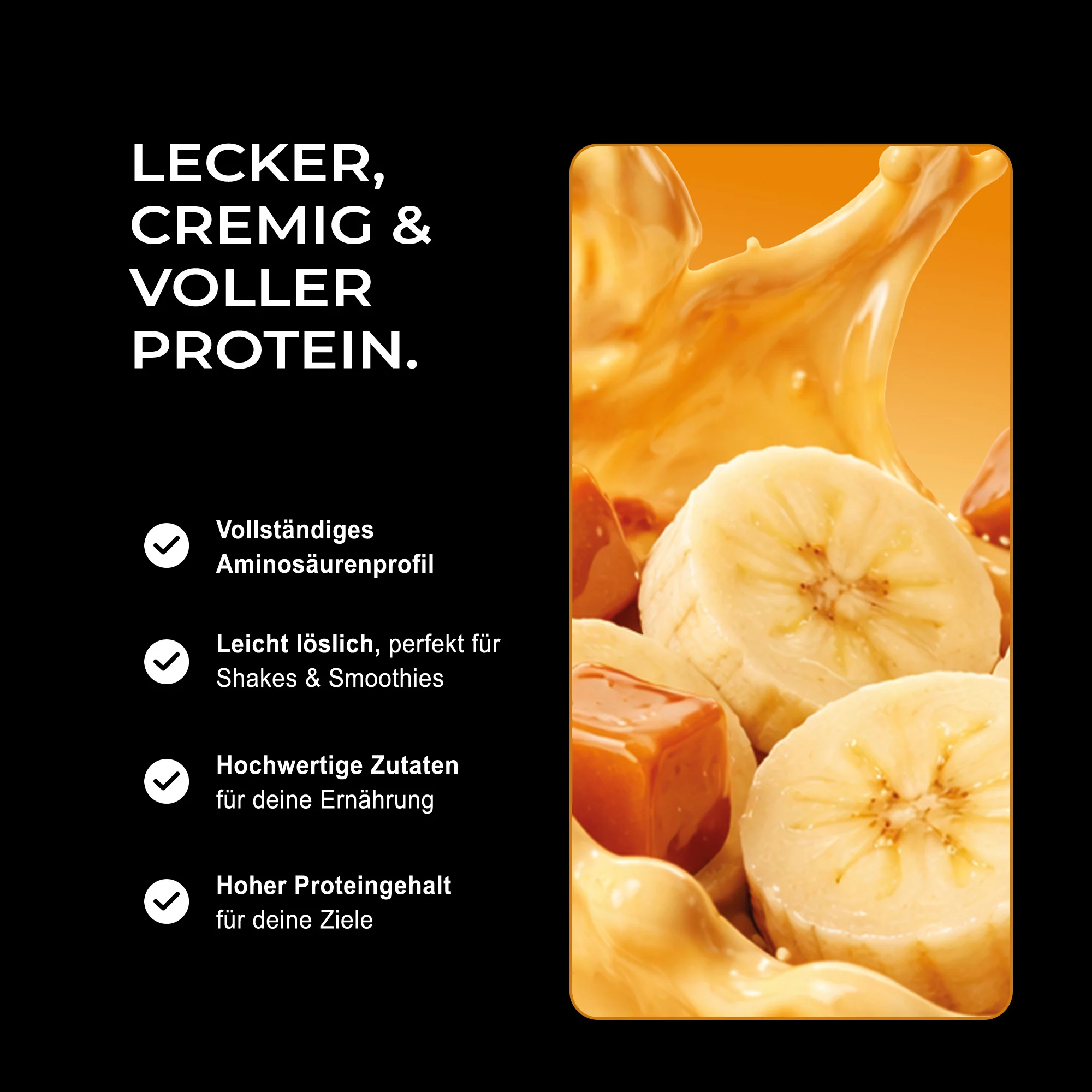 Vegan Protein - Banana Caramel, 600g - Image 4
