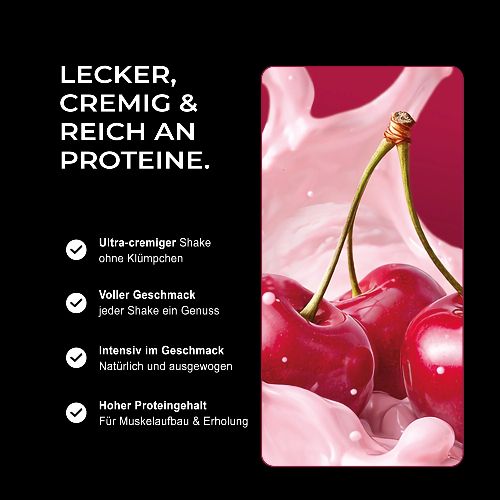 Vision Whey - Cherry Yoghurt, 750g - Image 4