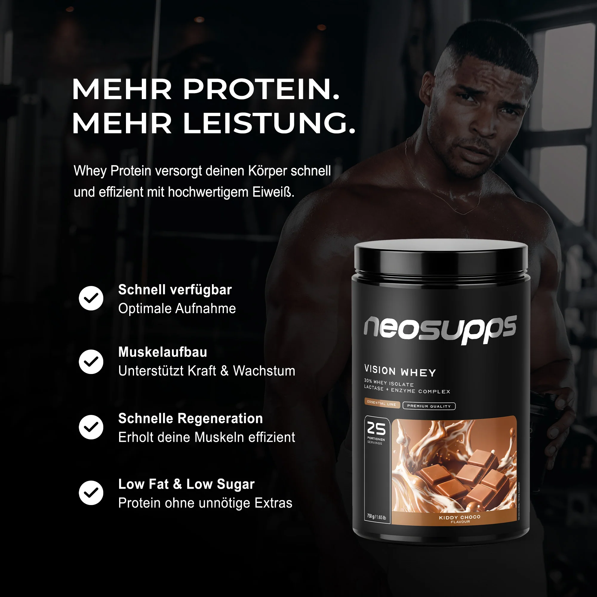 Vision Whey - Kiddy Choco, 750g - Image 3