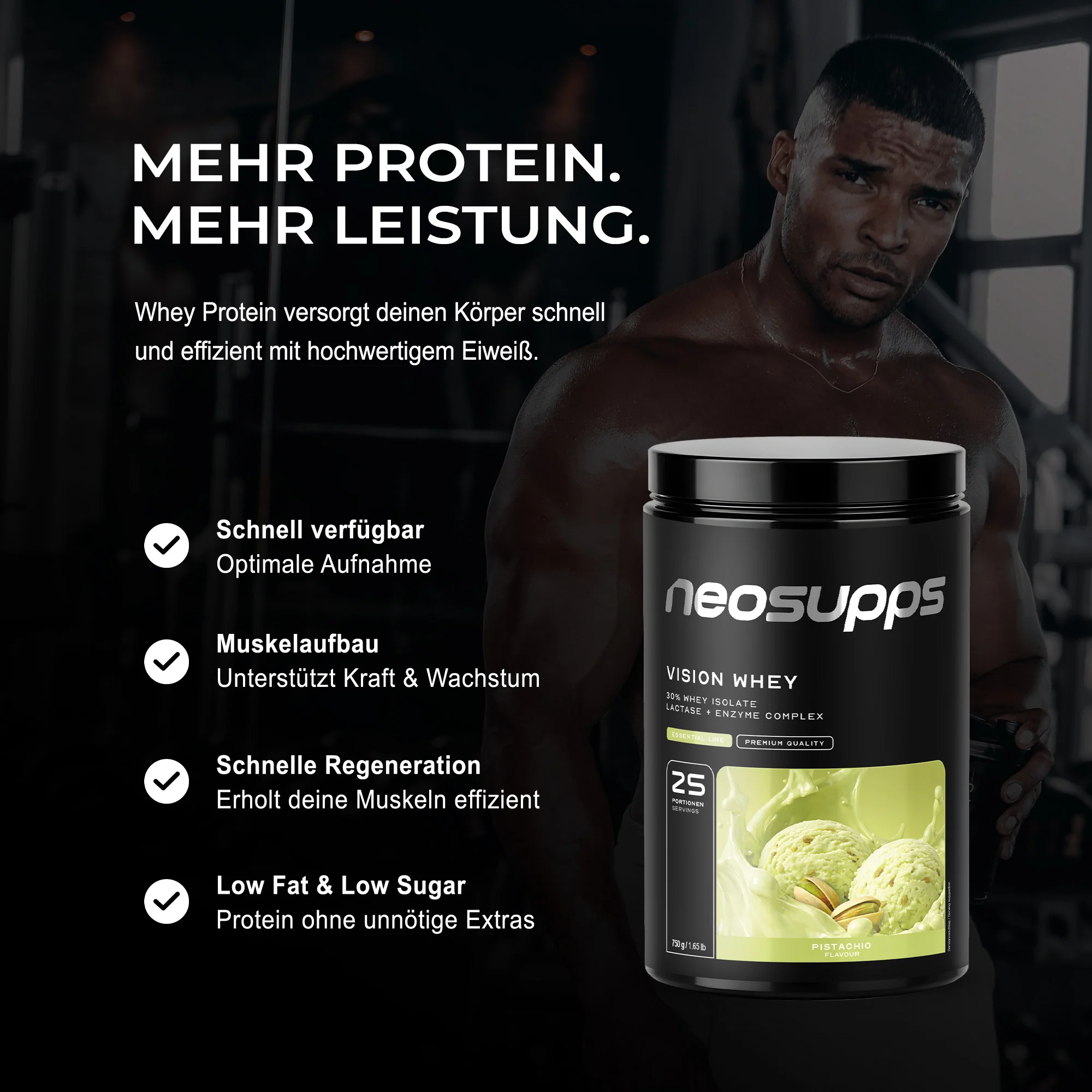 Vision Whey - Pistachio, 750g - Image 3