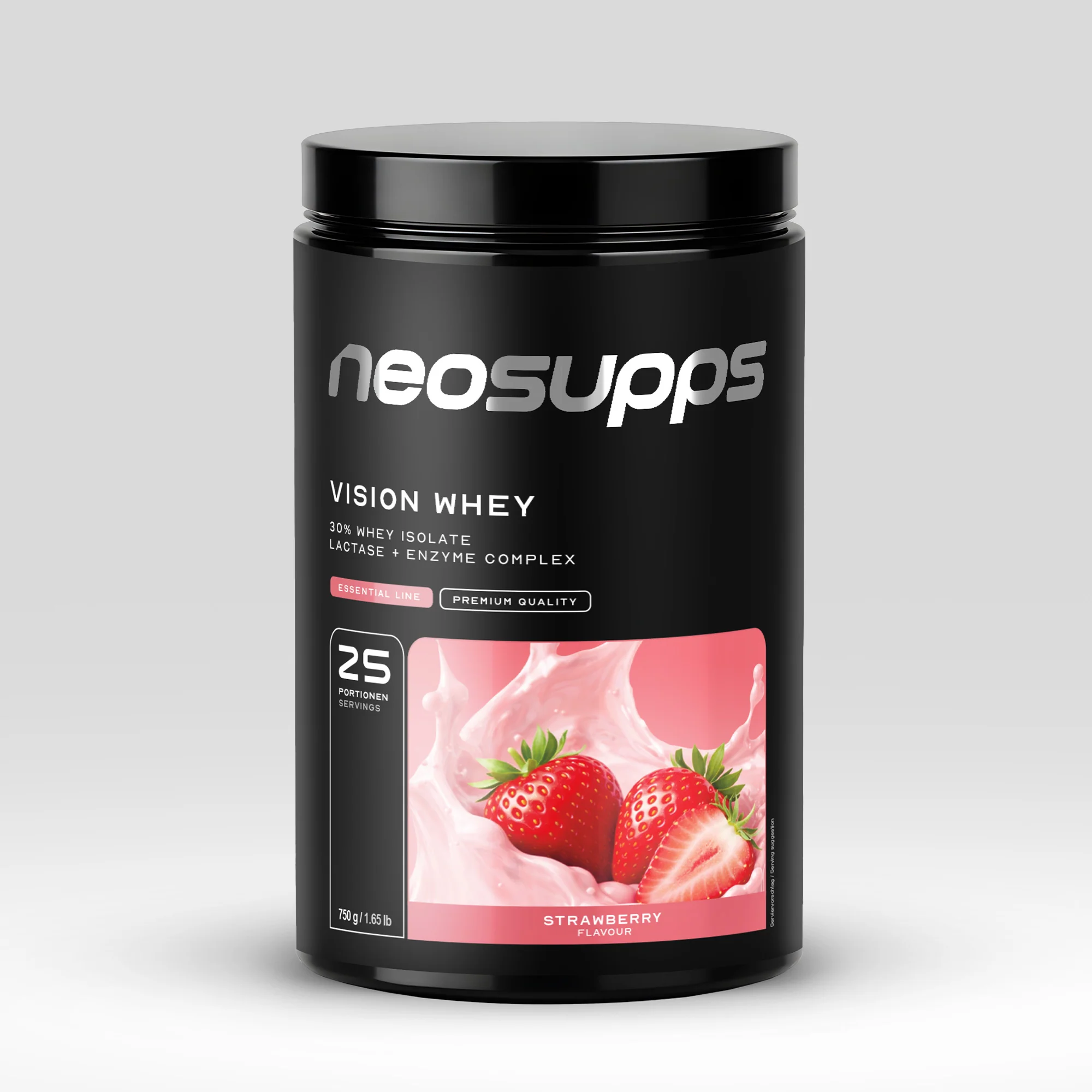 Vision Whey - Strawberry, 750g