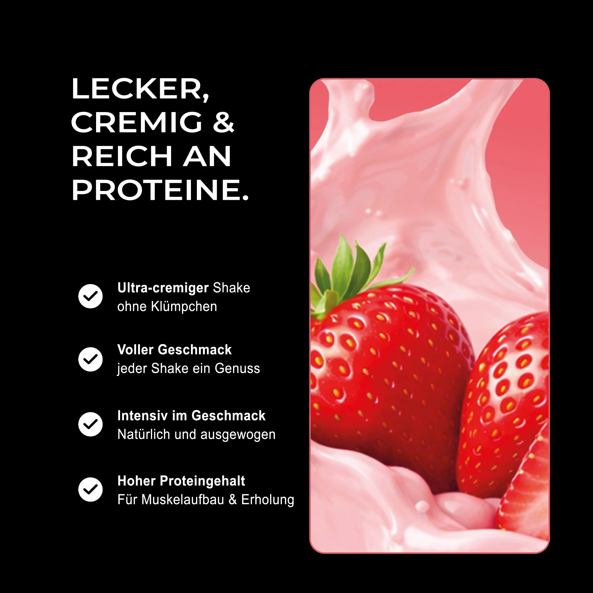 Vision Whey - Strawberry, 750g - Image 4
