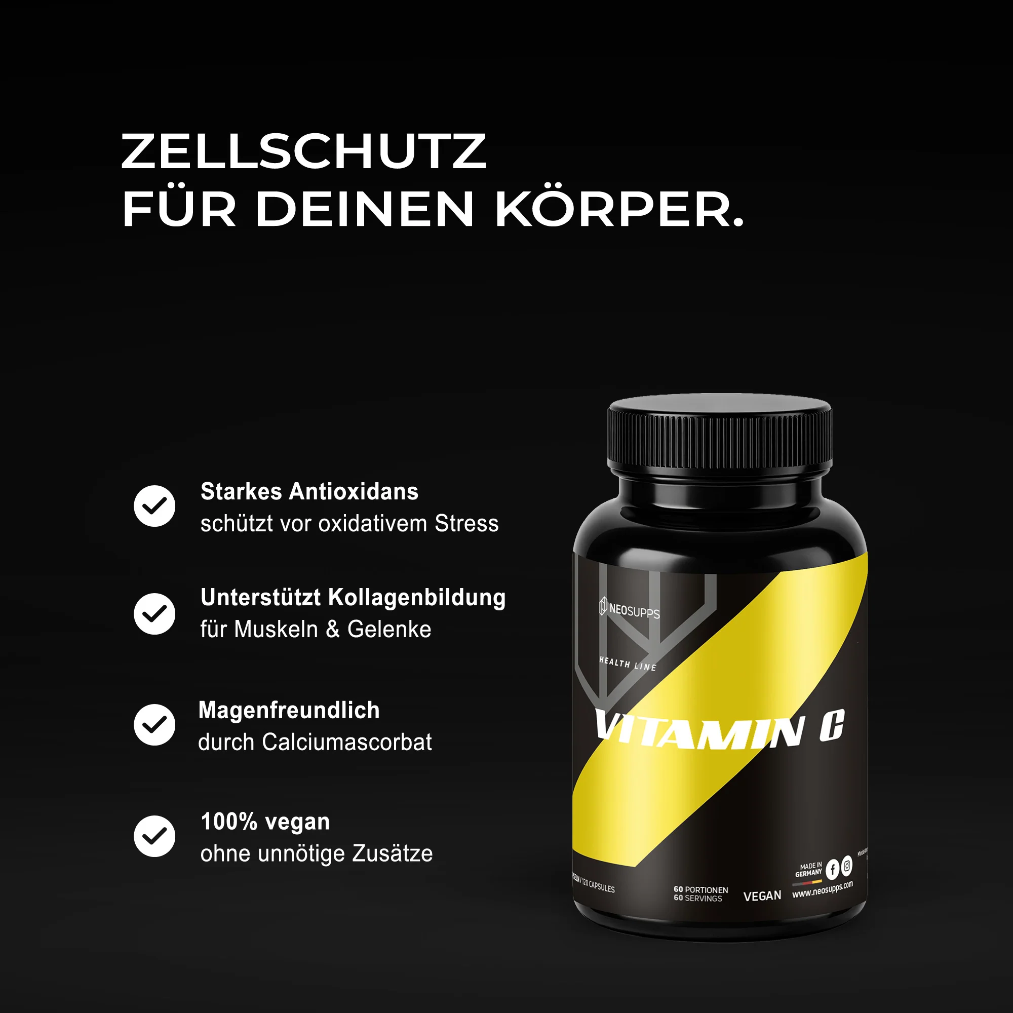 Vitamin C - 120 Kapseln - Image 2